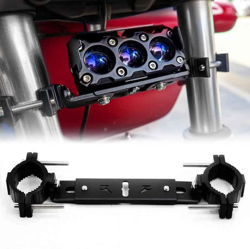 PLUSBEAM Motorcycle Spotlight Mounting Bracket, Light Bar Expansion Bracket for Spot Lights (Pack of 1) - Image 1
